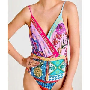 FARM RIO Bathing Suit. Summer Stitches One Piece, Size S, New